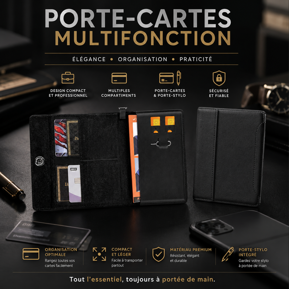 AEROVAULT™ – Porte-Passeport Ultra-Sécurisé
