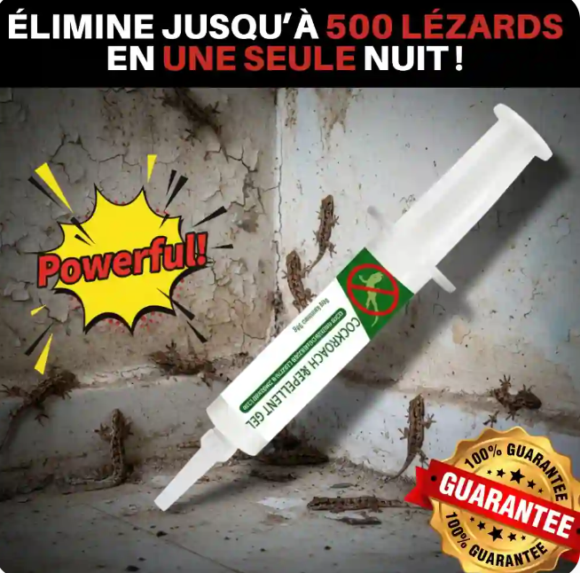 Appât-Gel Anti-Lézards (3 Seringues)