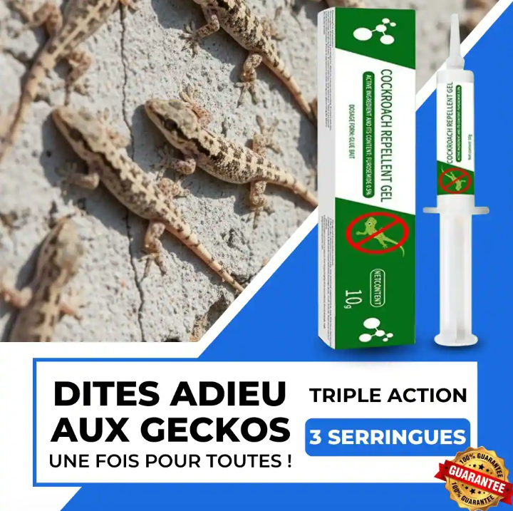 Appât-Gel Anti-Lézards (3 Seringues)
