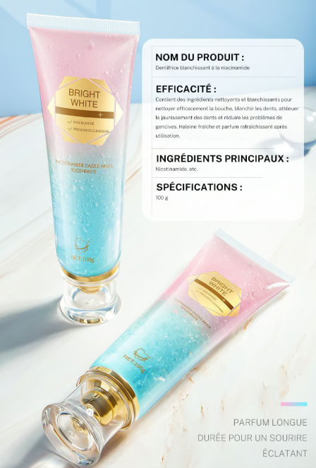BodyAccel™ : Dentifrice Ultra Blanchissant à la Niacinamide