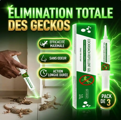 Appât-Gel Anti-Lézards (3 Seringues)