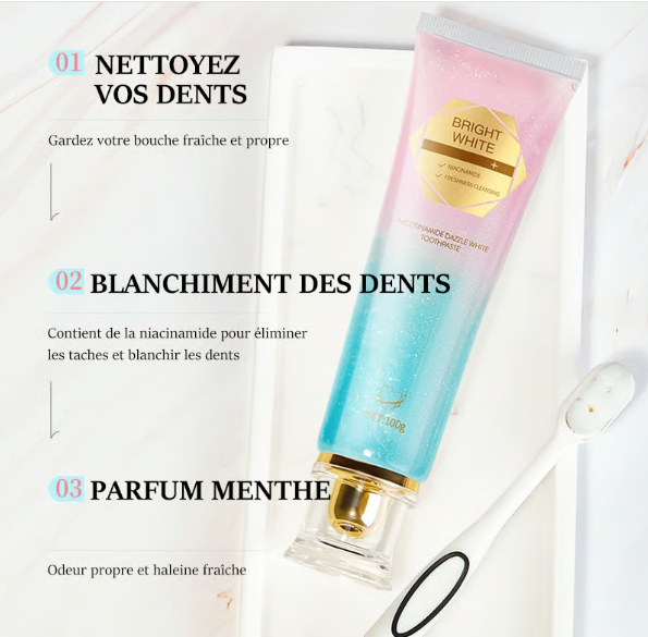 BodyAccel™ : Dentifrice Ultra Blanchissant à la Niacinamide